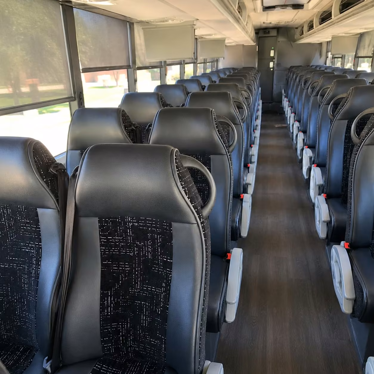 rochester charter bus rental inside